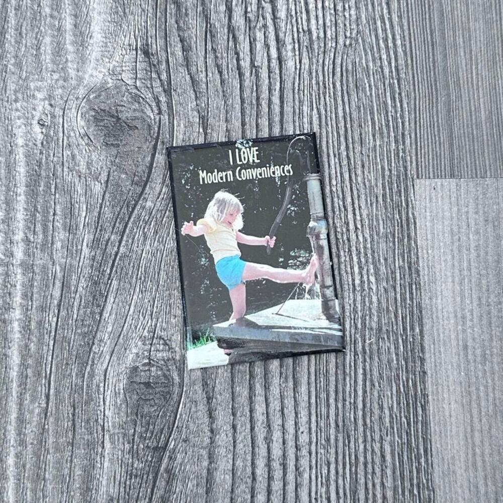 vintage funny y2k i love modern conveniences magnet
